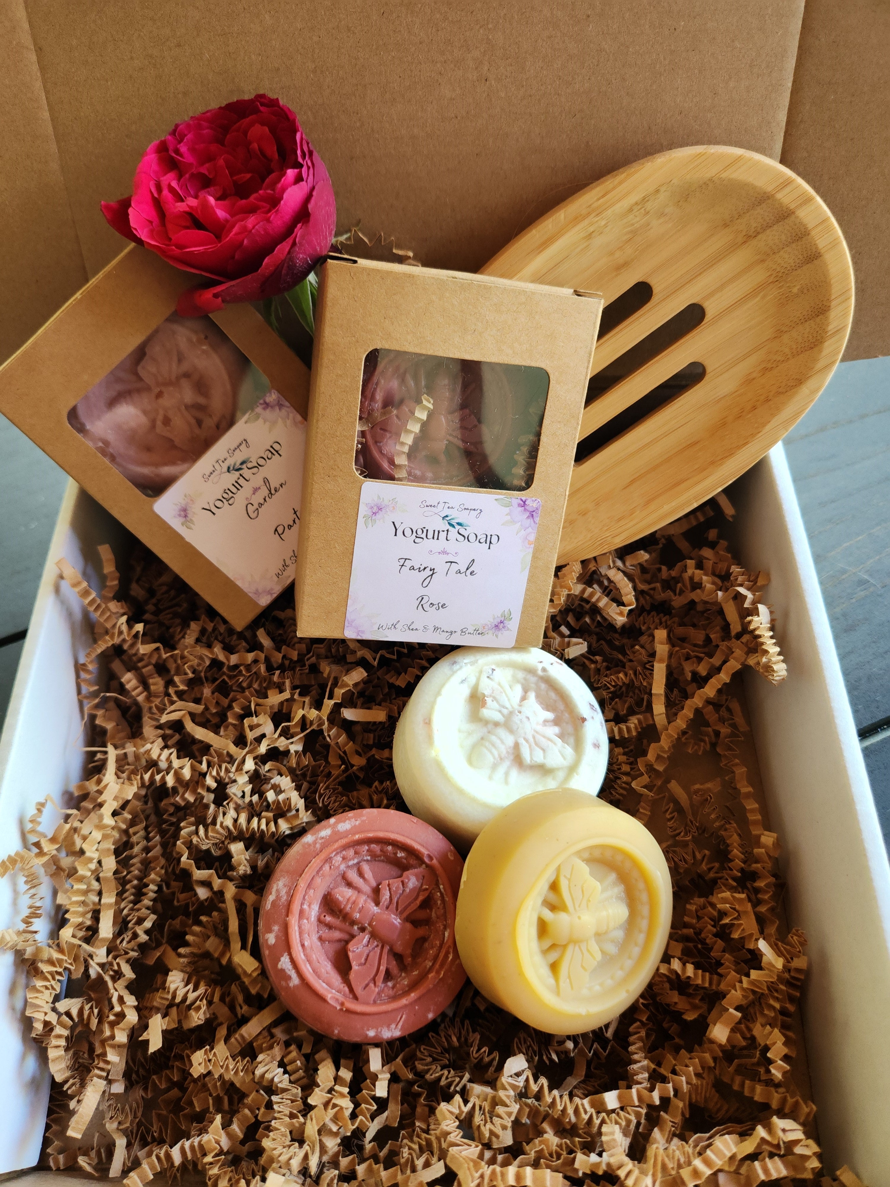 Yogurt Soap Gift Pack With Soap Dish