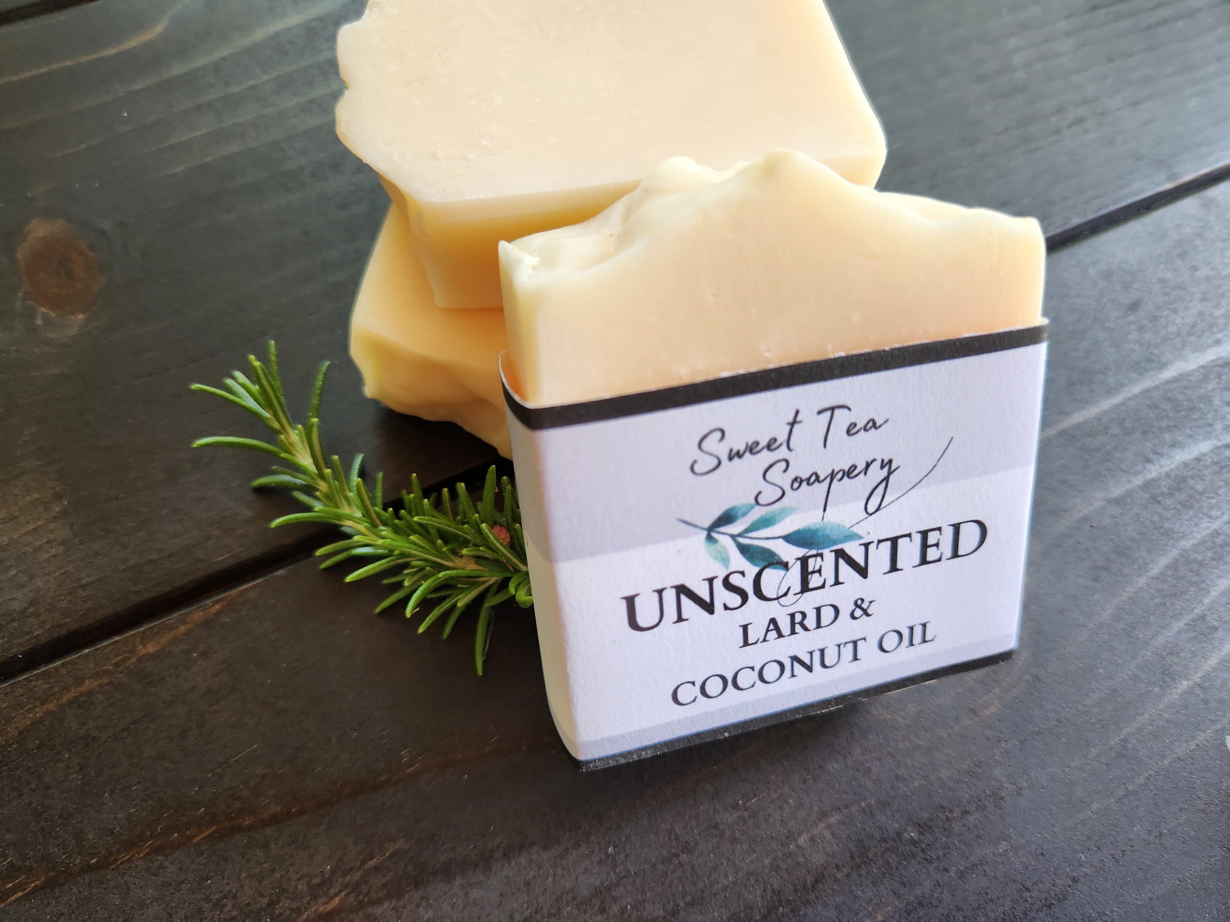 Our unscented organic soap line