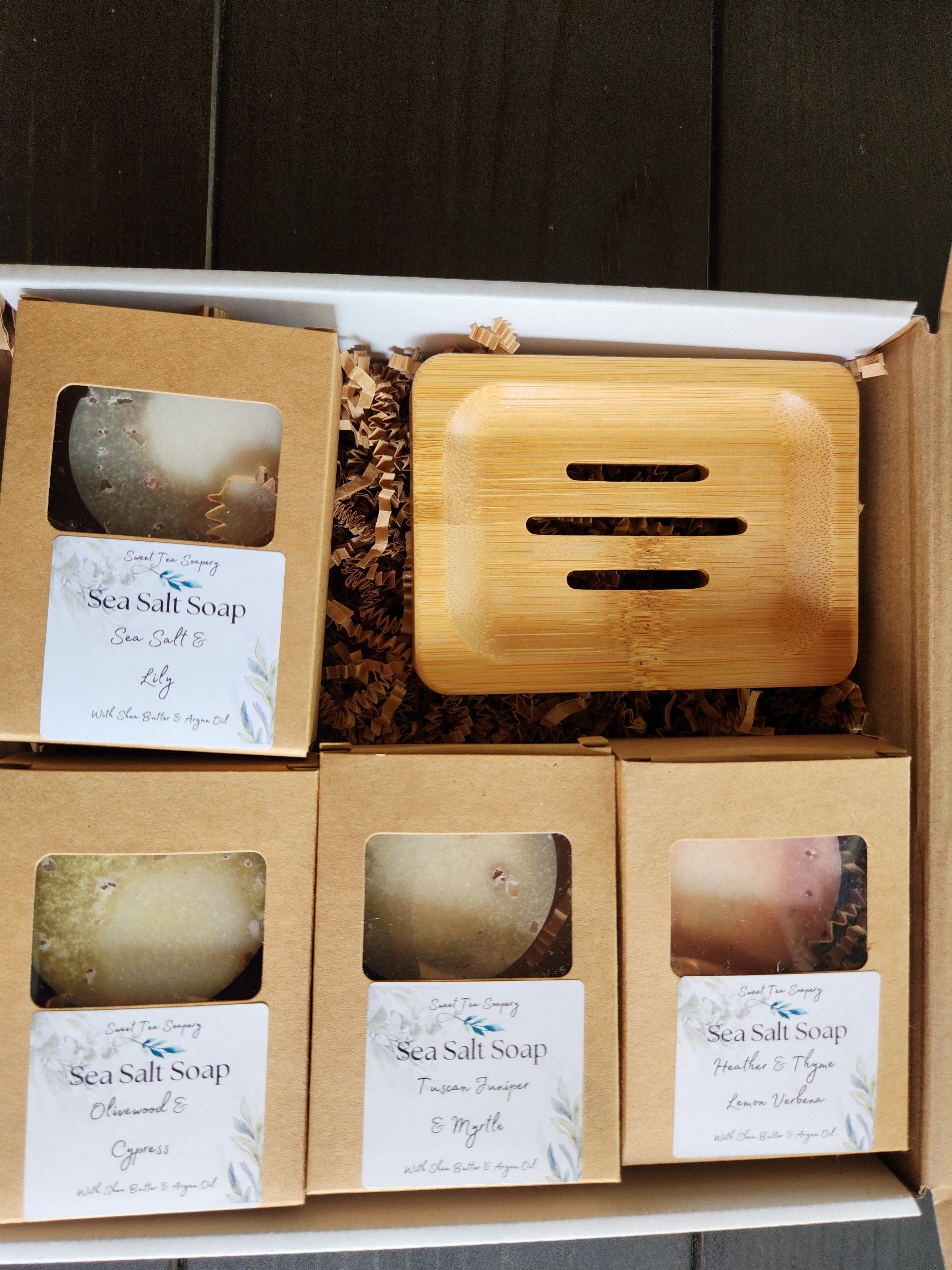 Sea Salt Gift Pack With Soap Dish