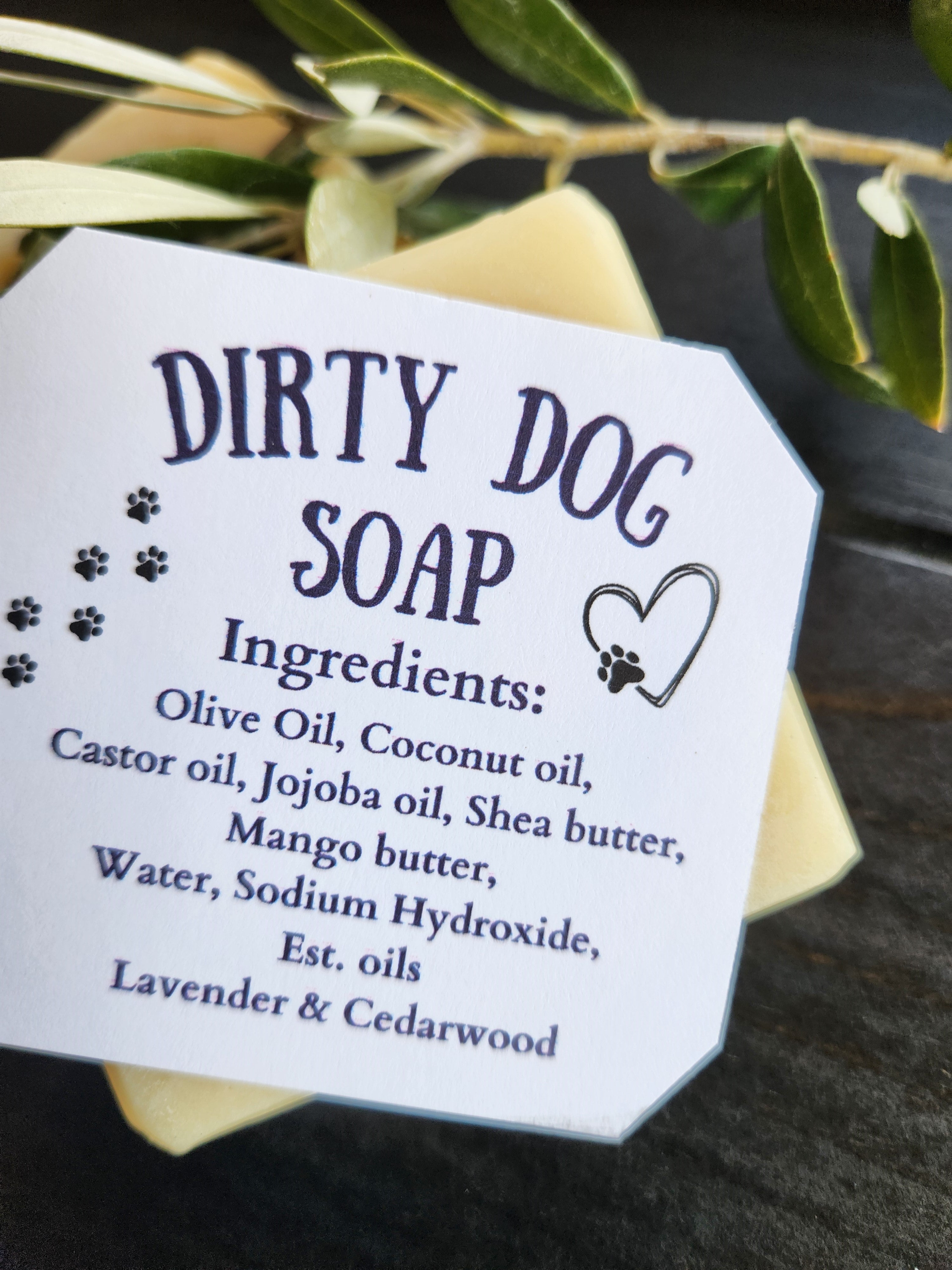 Dirty Dog Soap- Cedarwood & Geranium