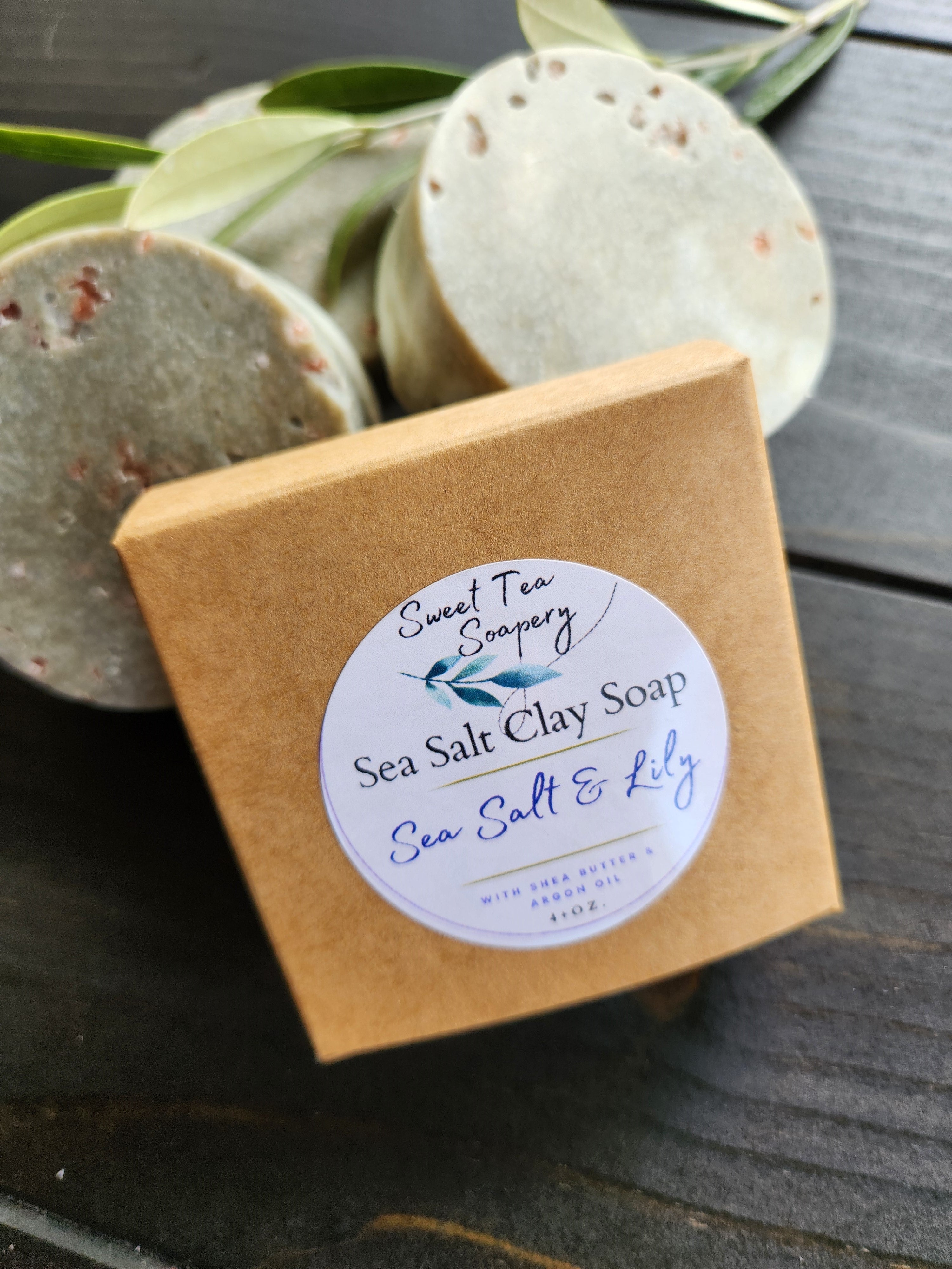 Sea Salt and Lily Clay Soap