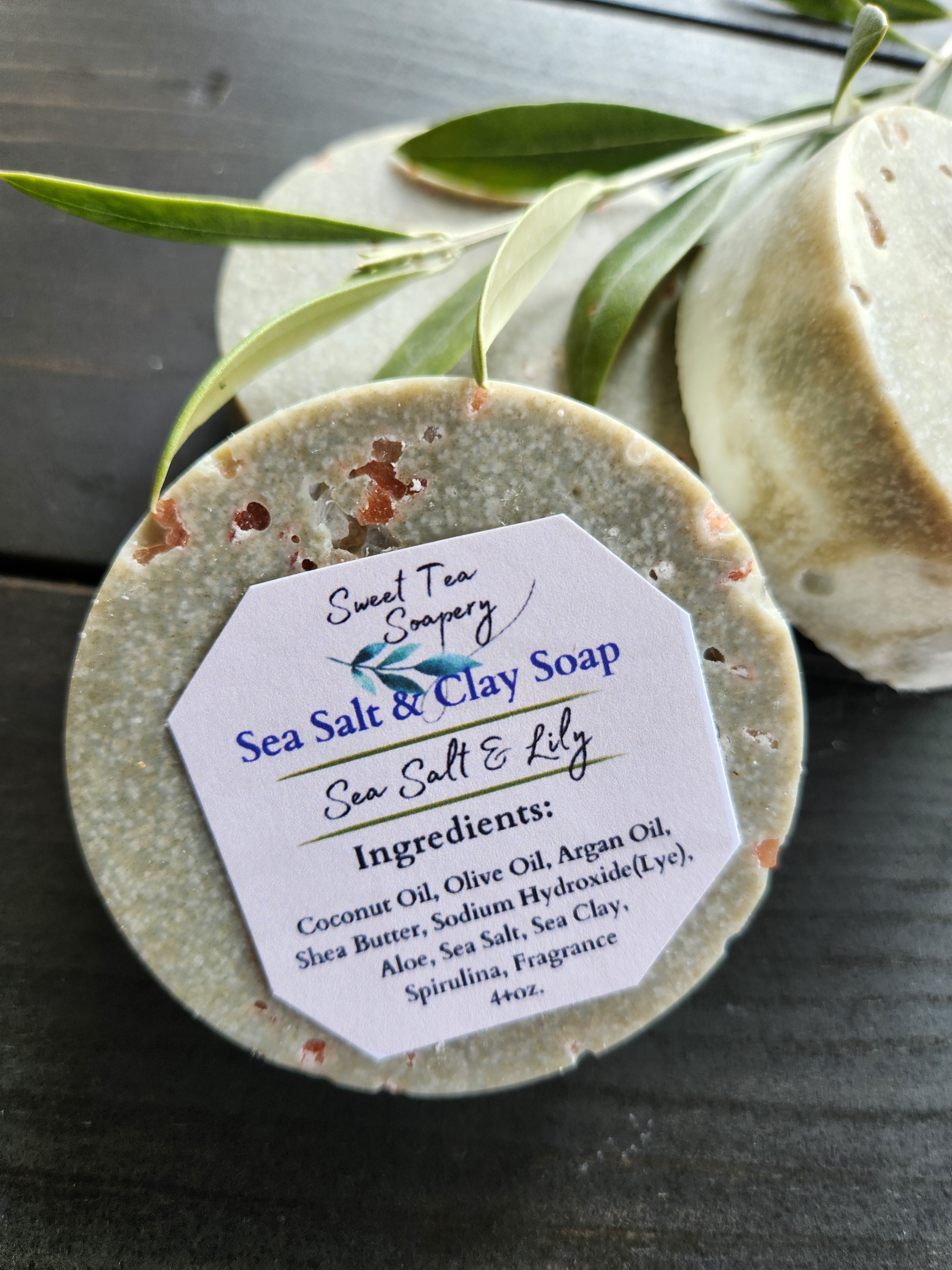Sea Salt and Lily Clay Soap