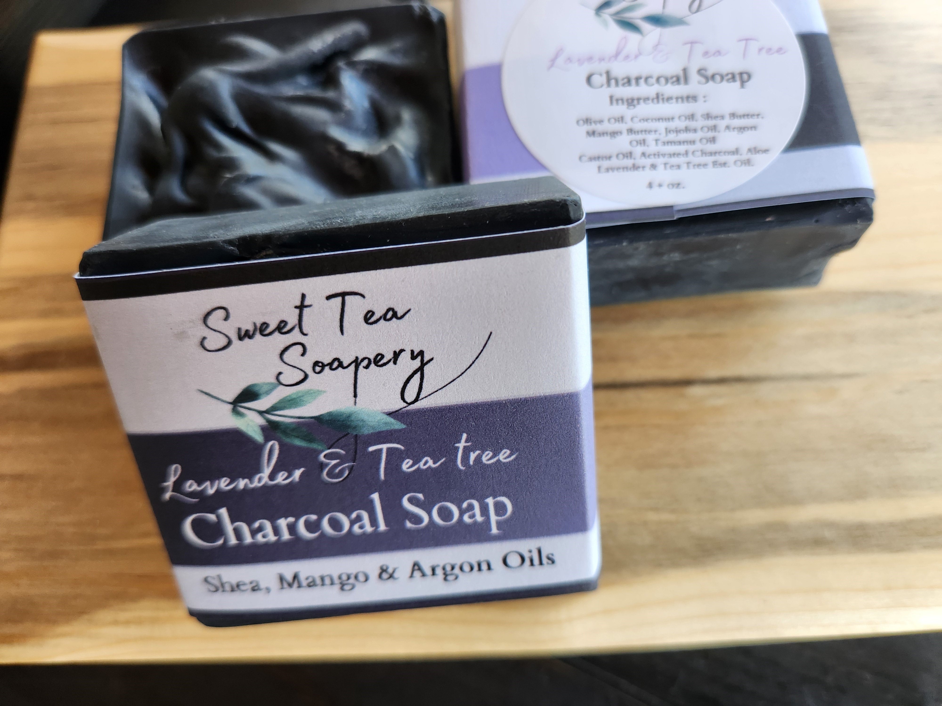 Charcoal Soap - Lavender And Tea Tree