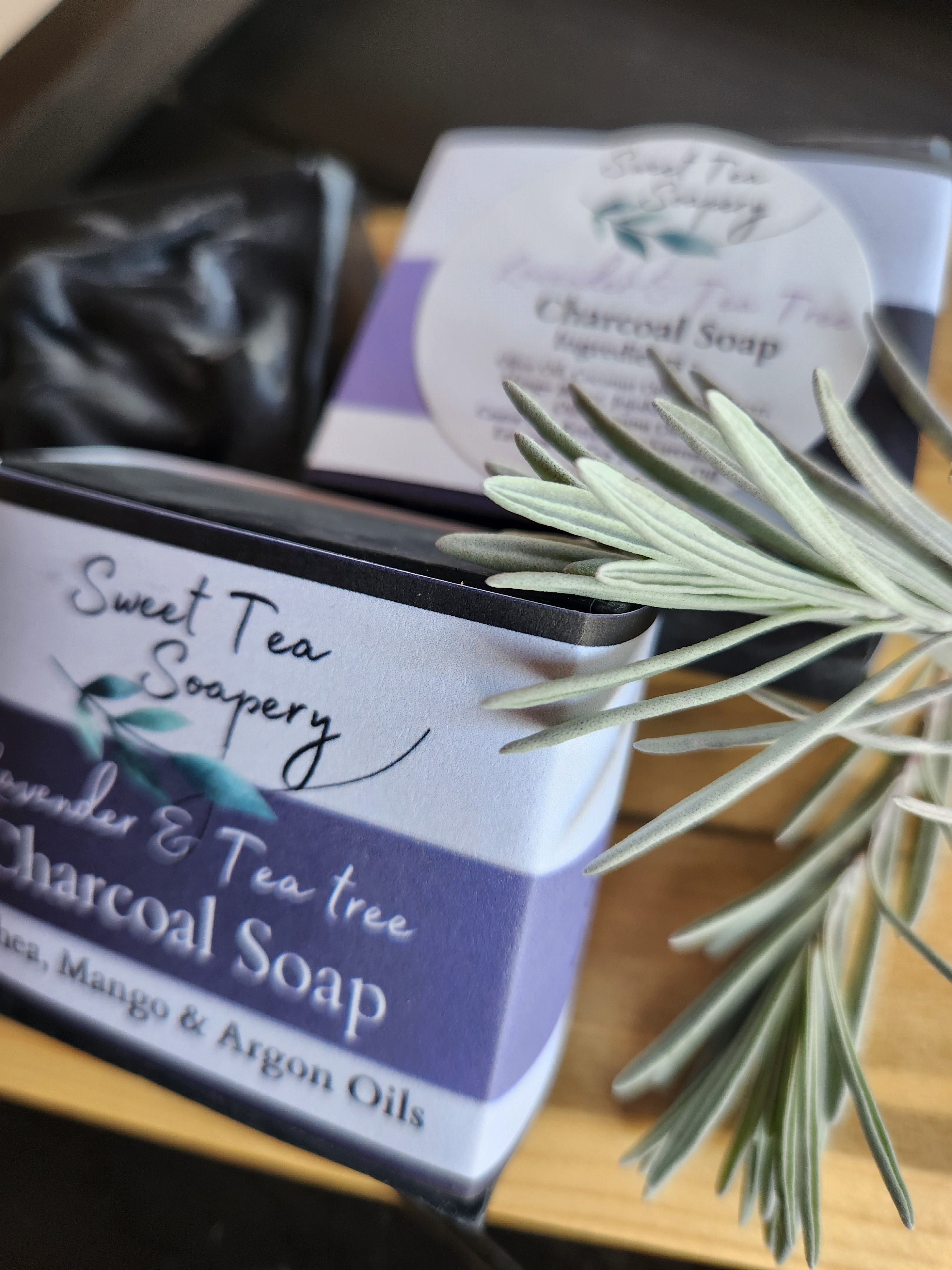 Charcoal Soap - Lavender And Tea Tree