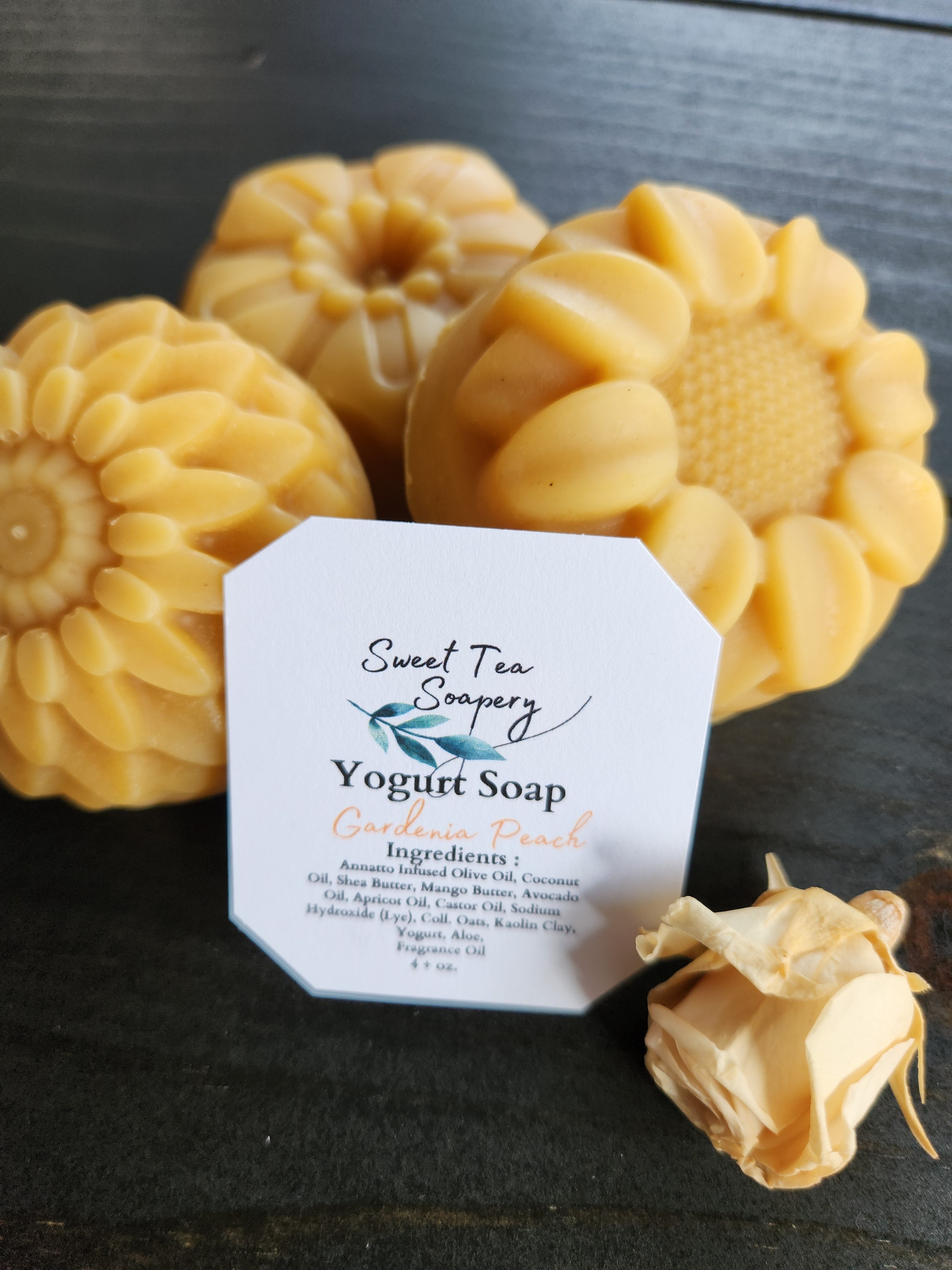 Yogurt Soap, Gardenia Peach